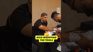 Rico Verhoeven wraps his hands ahead of huge task against Oleksandr Usyk