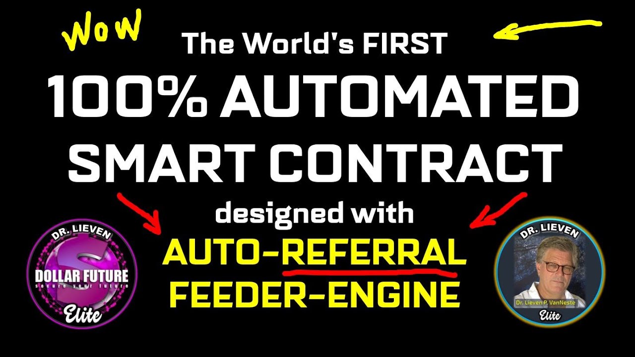 The World's FIRST 100% AUTOMATED SMART CONTRACT - designed with  AUTO-REFERRAL-FEEDER-ENGINE