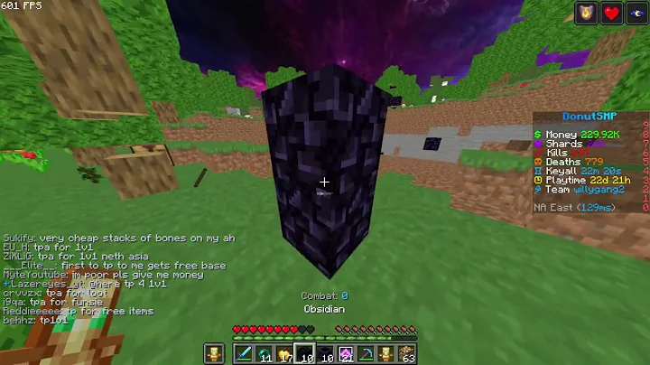 Killing Teleport Trappers on Donut SMP [ trying to get media ]