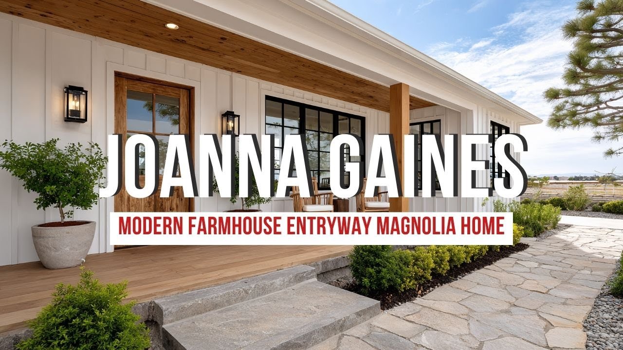 Modern Farmhouse Entryway Ideas from Joanna Gaines and Magnolia Home