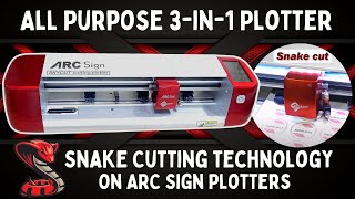 Snake Cutting Technology On ARC Sign 3-in-1 Vinyl Cutter Plotter | Best Vinyl Cutter | Print & Cut