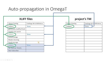 OmegaT - Autopropagation and alternative translations