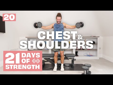 21 days of strength | day 20 - chest & shoulders