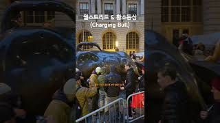월스트리트 &amp; 황소동상 (Charging Bull) #shorts #미국 #뉴욕 #월스트리트 #usa #newyork #wallstreet #황소 #chargingbull