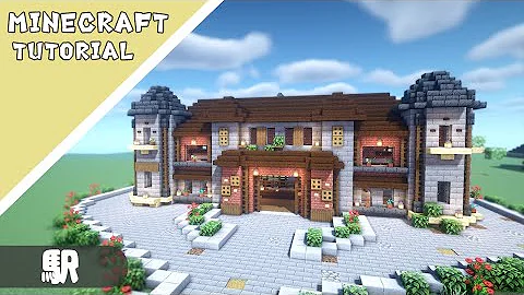 マイクラ洋風大きな駅