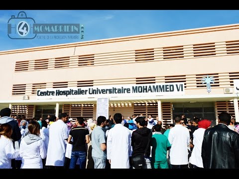 CHU Mohammed 6 de Marrakech - Manifestation du personnel du CHU