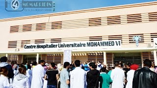 Chu Mohammed 6 De Marrakech - Fdt - Manifestation Du Personnel Du Chu Le 14.04.16