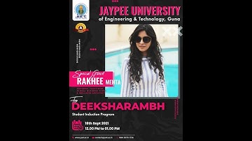 Deeksharambh Student Induction Programme-2021  Session Rakhi mehta