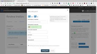 How to add a customer and send a review request