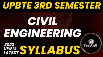 Upbte 3rd Semester Civil Engineering New syllabus | Polytechnic 3rd semester | Upbte 3rd semester