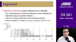 JMU CS261 15 Assembly Miscellaneous Part 02 - Structs