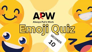 Guess the Baseball Word by Emoji | APW's  Emoji Quiz Challenge #APW #AlwaysPutnWork