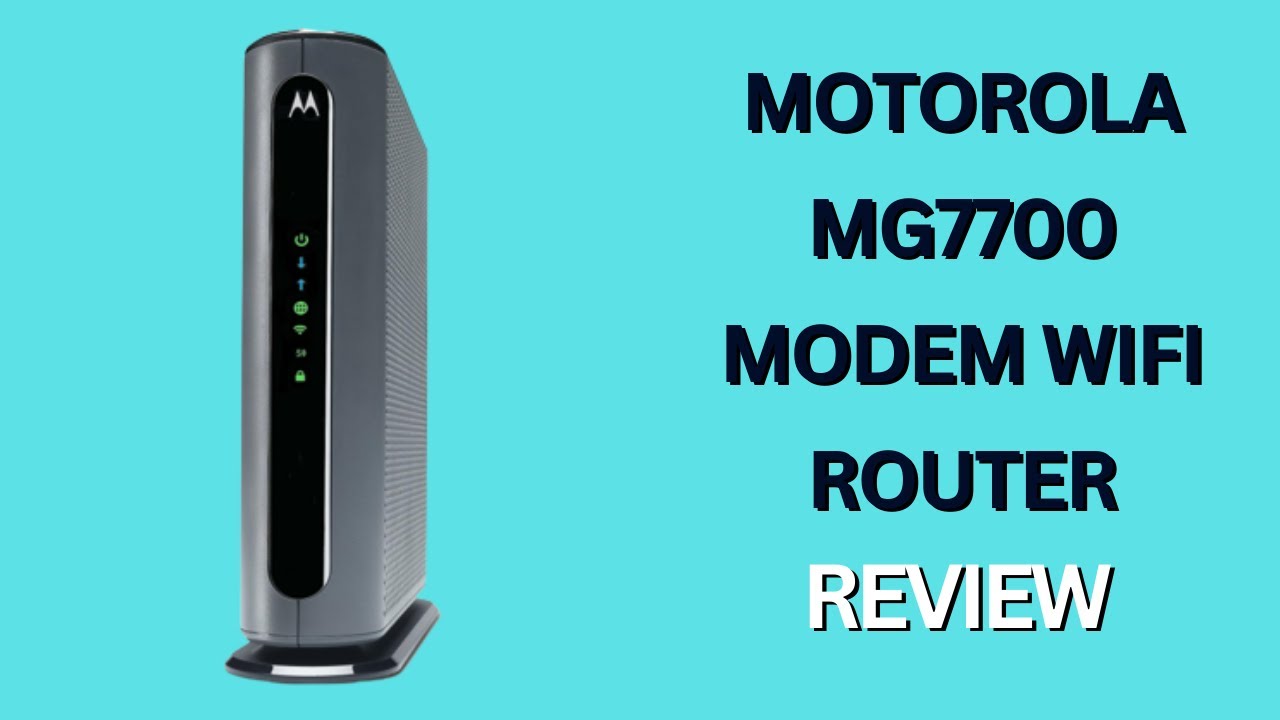 Motorola MG7700 Modem WiFi Router Combo with Power Boost Review - YouTube