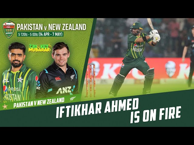 Iftikhar Ahmed's Superb Striking! 60 Off 24 Balls | Pakistan vs New Zealand | 3rd T20I 2023 | PCB class=