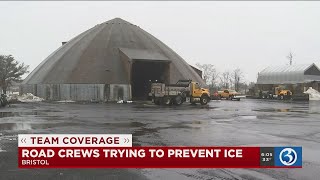 VIDEO: Road crews trying to prevent icy conditions
