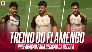 TREINO DO FLAMENGO: PREPARAÇÃO PARA O DUELO CONTRA O LANÚS NA DECISÃO DA RECOPA | ESPN