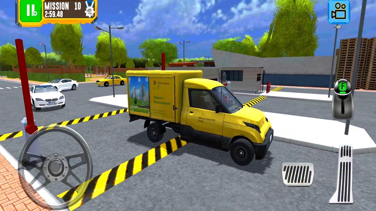 Yellow Mini Van Driving - Truck Driver: 
Depot Parking Simulator - Android Gameplay