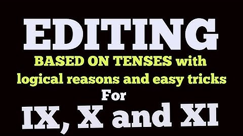 Editing and omission class 10 II Editing and omission II Editing with tricks