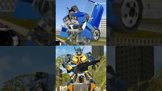 BOSS ENEMY BLUE ROBOT VS BIG MUSCLE CAR ROBOT