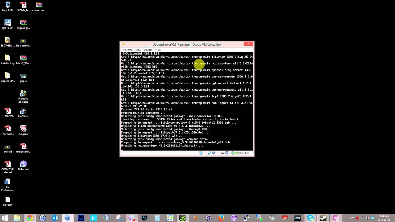 Installing ssh on Ubuntu 14 04