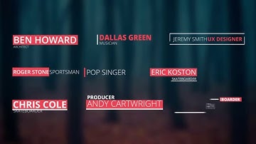 Smooth Lower Thirds After Effects Template