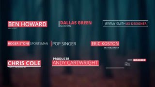 Smooth Lower Thirds After Effects Template