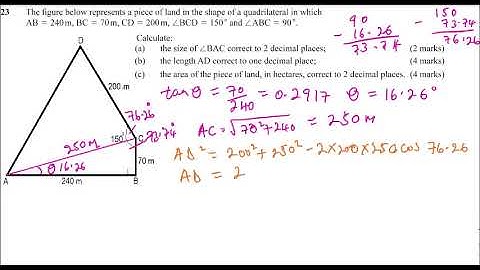 2014 KCSE MATHEMATICS PAPER 1 NO 23