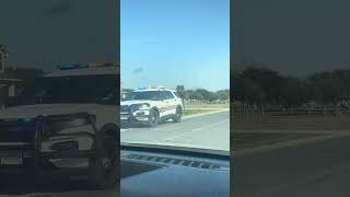 Sheriff pulls someone over in Bay City Tx