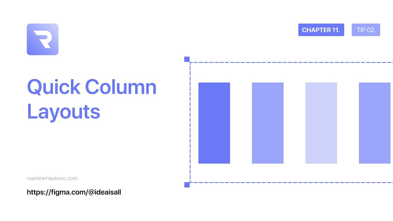 CHAPTER 11.⁣⁣ - TIP 02.⁣⁣ - Quick Column Layouts - YouTube