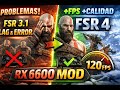 FSR4 Native Mod en God of War Ragnarok [RX 6600] | FPS Boost &amp; Quality Fix (No OptiScaler)
