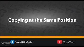 How To Copying at the Same Position Adobe Photoshop