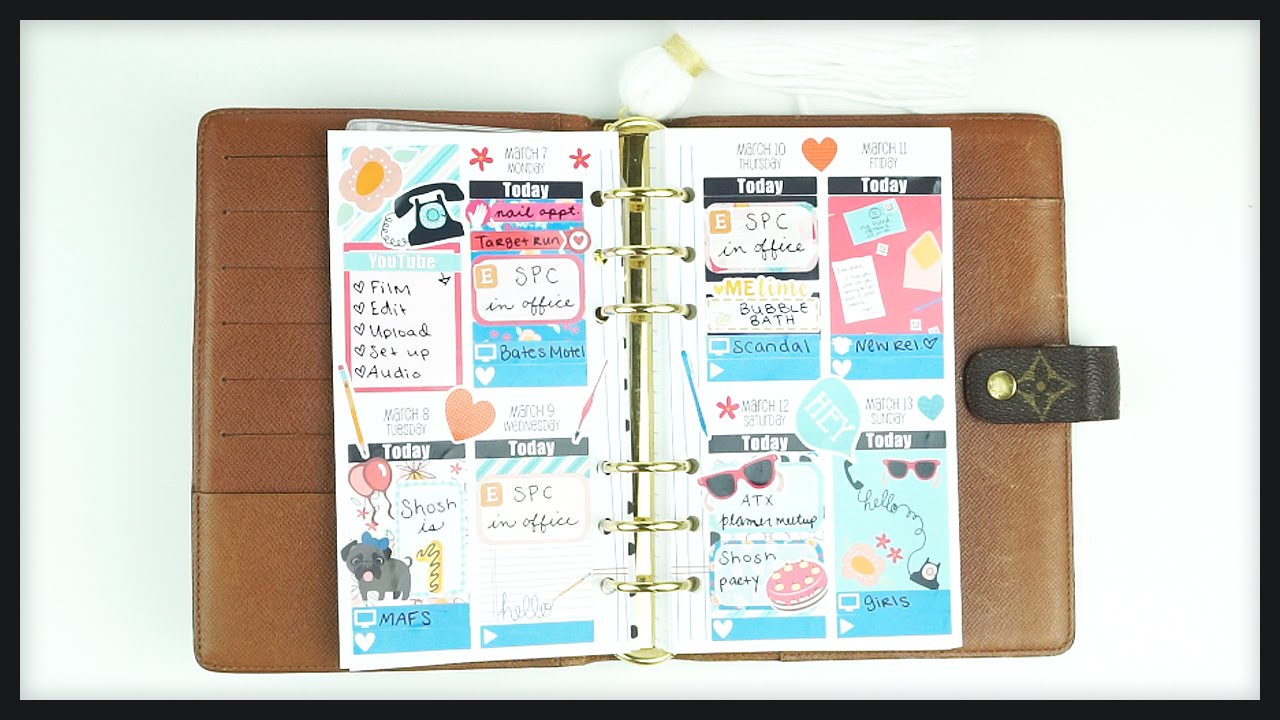 Plan With Me // Another Chatty PWM! (Sew Much Crafting Inserts) - YouTube