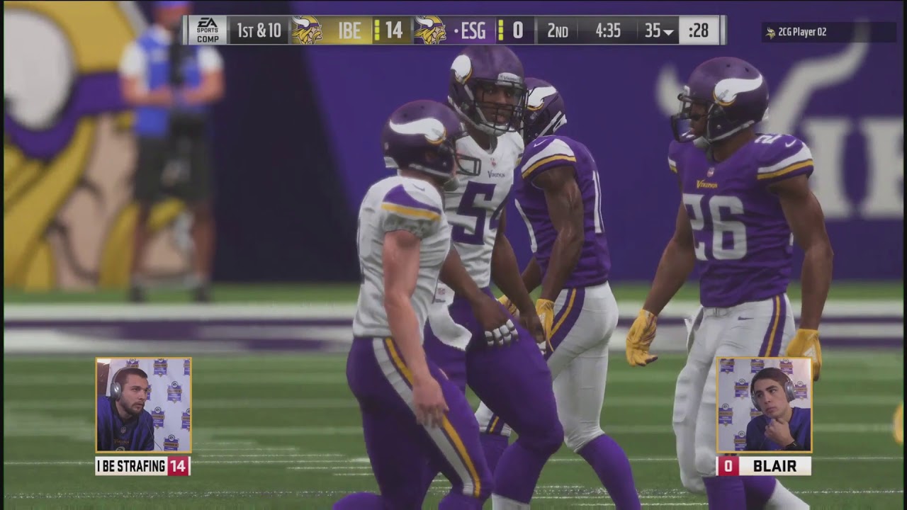 Madden 19 | I be strafing Vs. Blair | Vikings Club Series