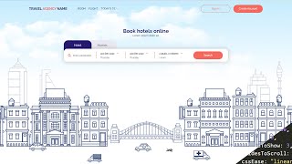 How To Make a Responsive Hotel Booking Website Using HTML and CSS | Hotel Booking Website UI Design