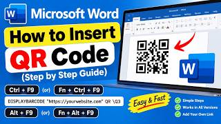 How to Create a QR Code in Microsoft Word | Easy Trick & Keyboard Shortcut