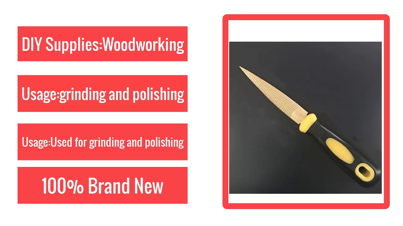 Best Shina Woodworking Golden Tapered Wood Rasp File With Rubber Handle ...