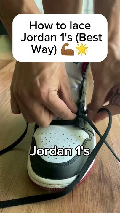 tying jordans