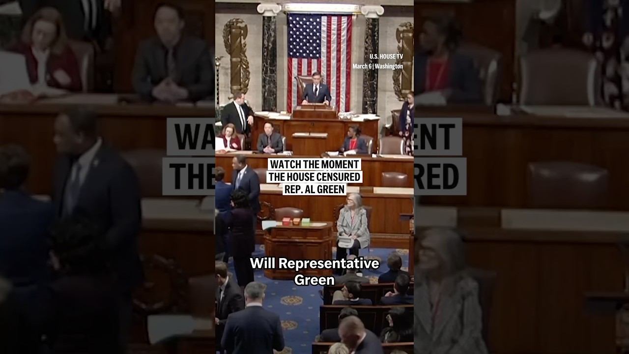 Watch the moment the House censured Rep. Al Green
