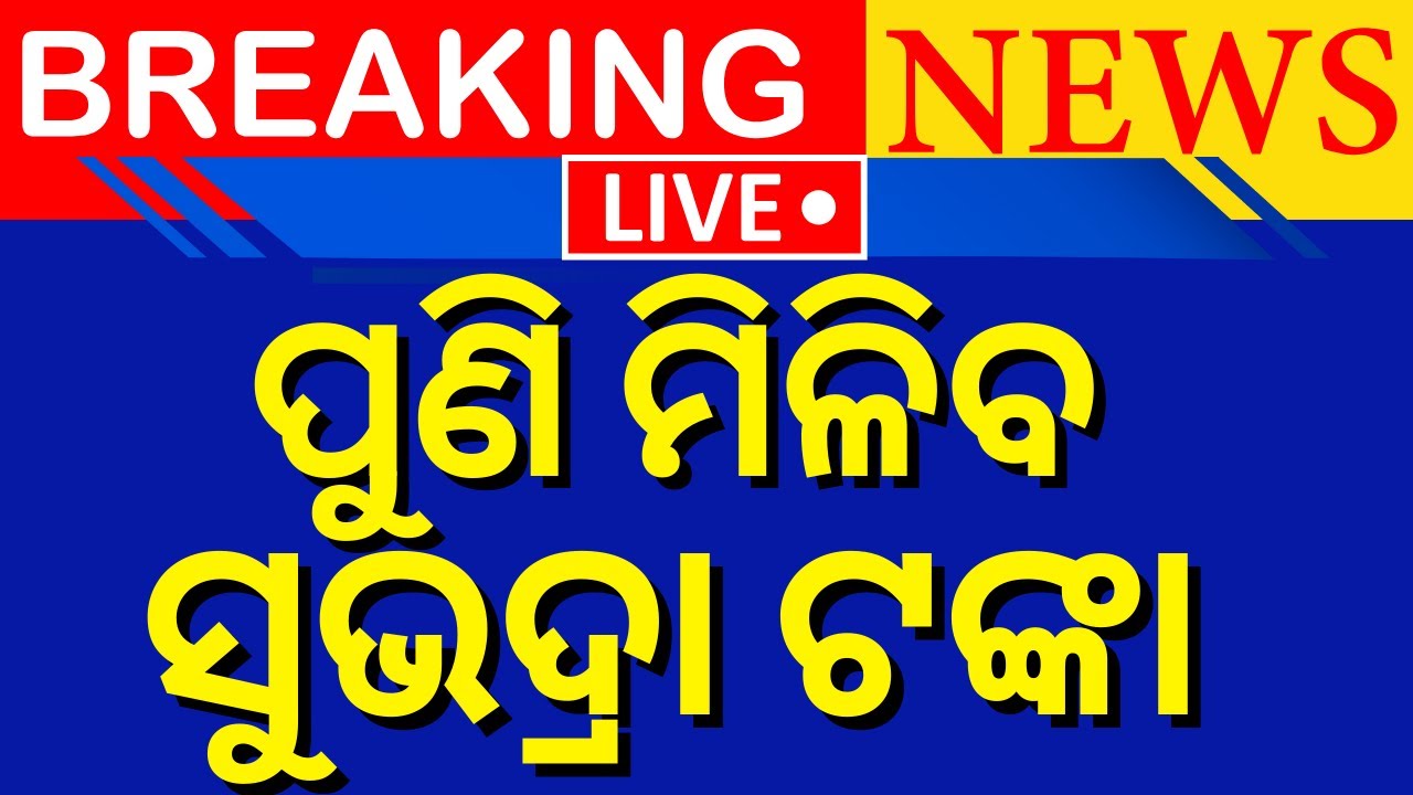 Subhadra Yojana News Live: ୧୦ ଦିନରେ ମିଳିବ ସୁଭଦ୍ରା ଟଙ୍କ | CM Mohan Majhi  Subhadra Yojana