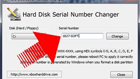 How to change your HDD serial number?