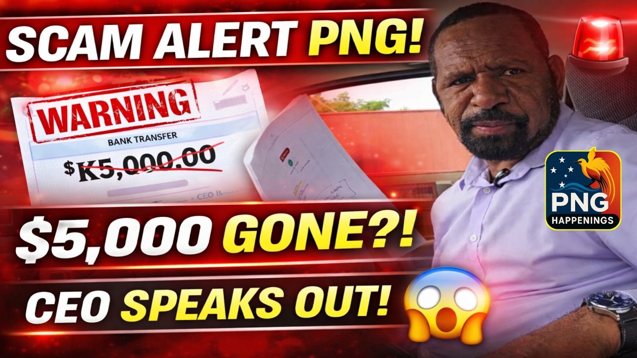 SCAM ALERT PNG 🚨 CEO Wesley Roy Exposes K5,000 Vehicle Payment Scam Targeting Papua New Guineans!