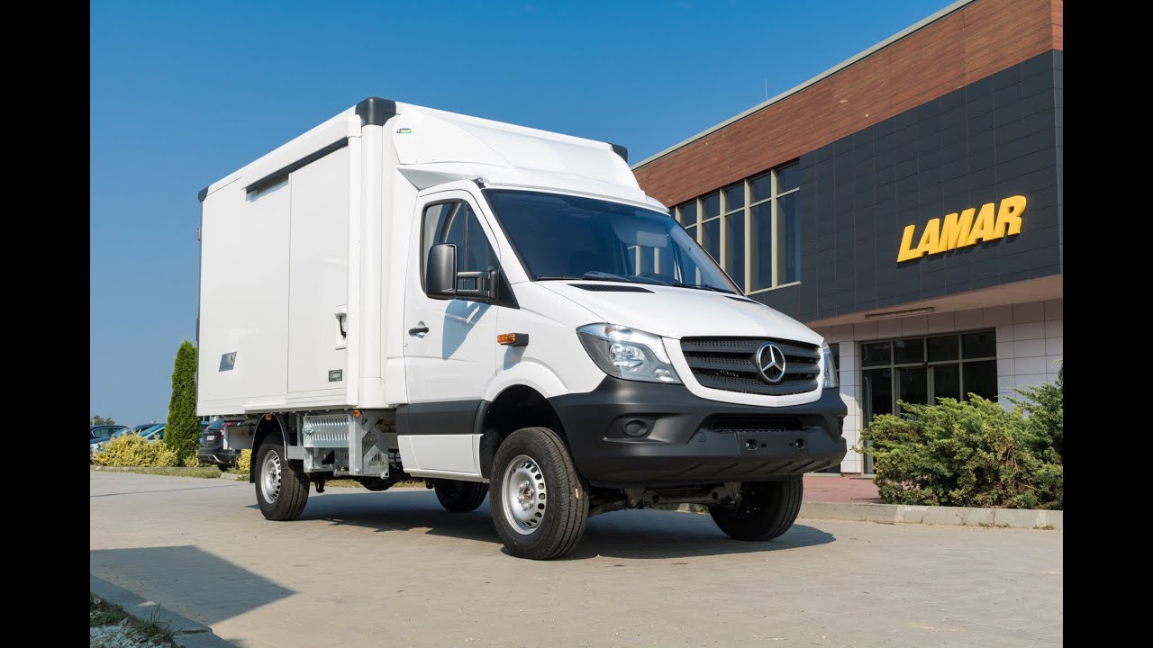 Mercedes Sprinter 4x4 zabudowa kontenerowa LAMAR I Insulated containers