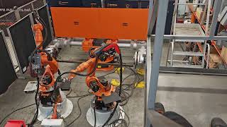 Robotic arc welding cell KUKA with H rotary table at Eurobots