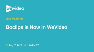 Boclips is Now in WeVideo