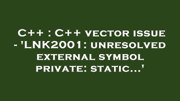 C++ : C++ vector issue - 
