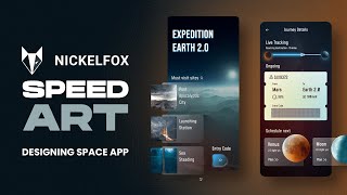 Nickelfox Speed Art | UI design using Figma | Space App – Mars to Earth 2.0 screenshot 3