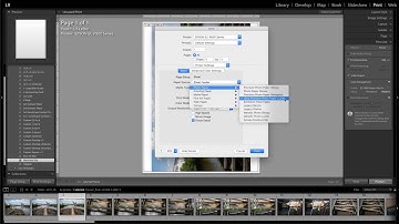 Printing to the Epson P800 printer from Lightroom