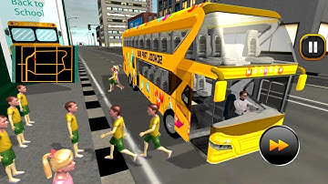 School Bus Driver Simulator 2018 City Fun Drive - Android gameplay