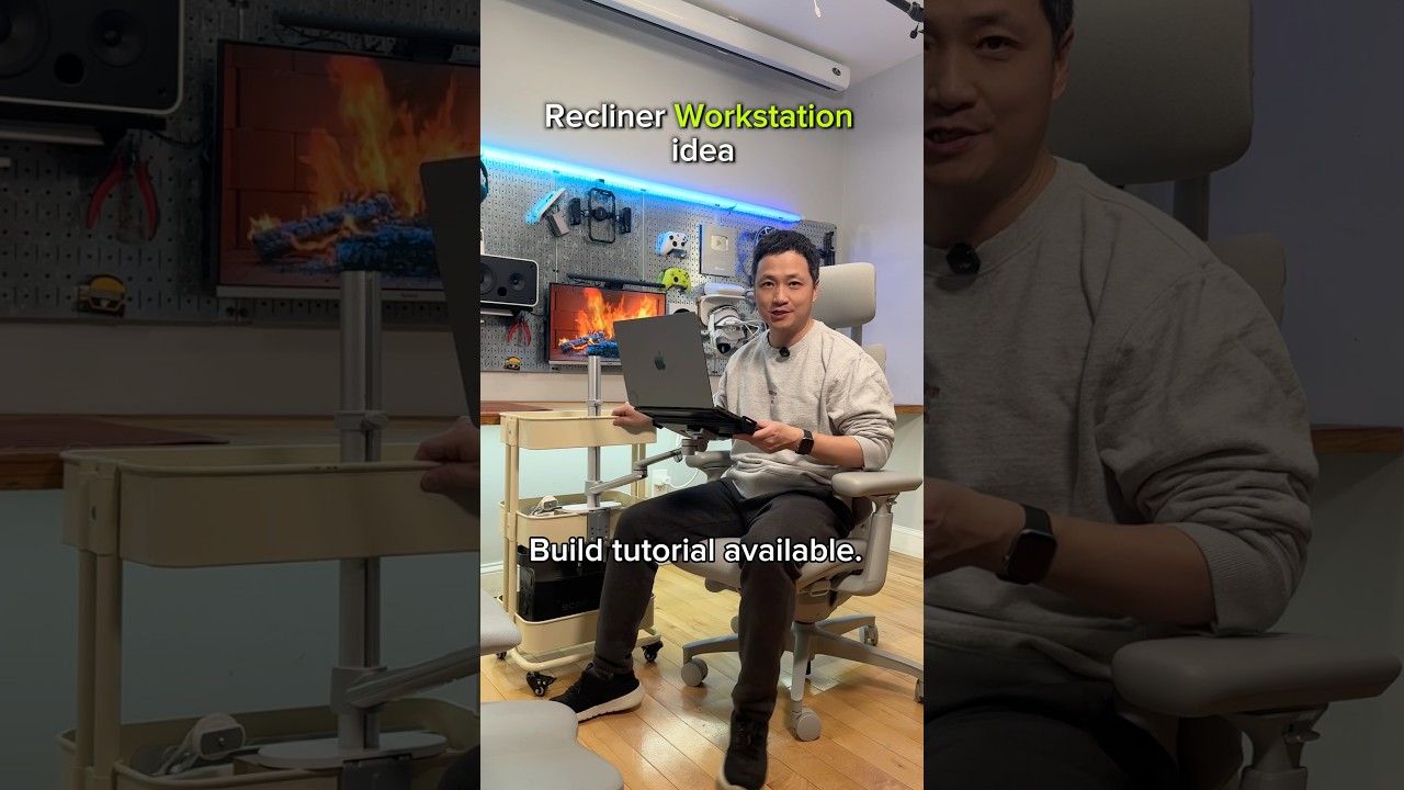 Дизайн мобильного рабочего места в виде кресла-реклайнера