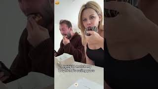 Trying to keep up with my boyfriend’s eating speed 😂🍔#CoupleChallenge#funnycouple
